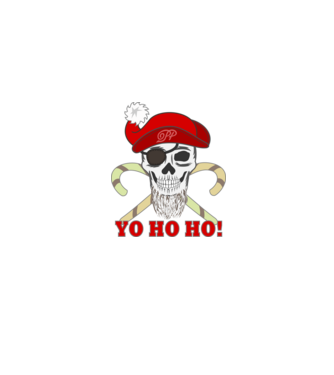 Yo Ho Ho Kalóz Télapó minta homokszín pólón