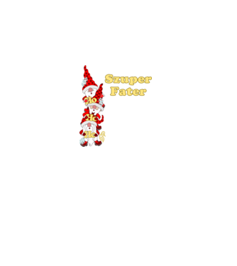 Szuper Fater Manók minta sötétkék pólón