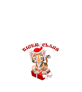 Tiger Claus minta fehér pólón