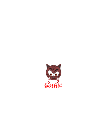 Gothic Metal EKG minta fehér pólón