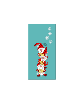 Ho Ho Ho Manók Telefontok minta fehér pólón