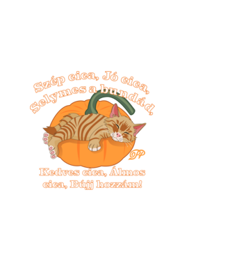 Halloweeni Altató minta sötétkék pólón