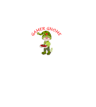 Gamer Gnome minta sötétkék pólón