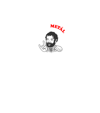 Csak a METÁL ad erőt, Bud Spencer minta fekete pólón