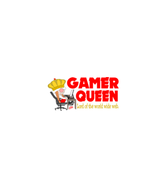 Gamer Queen minta fehér pólón