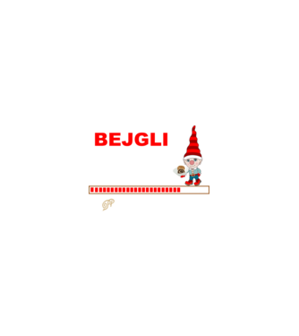 Begli és Manó minta homokszín pólón