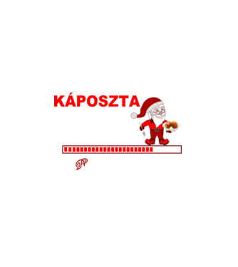 Káposzta és Manó minta fehér pólón