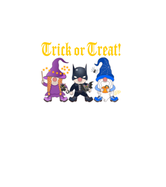 Trick Or Treat Gnome minta zöld pólón