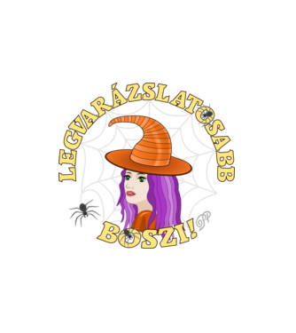 Legvarázslatosabb Boszi minta fehér pólón
