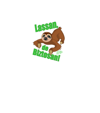 Lassan de Biztosan minta dusty pink pólón