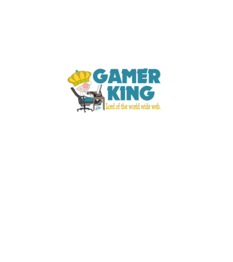 Gamer King minta fehér pólón