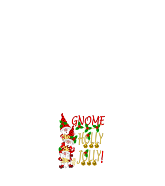 Gnome Holly Jolly minta fehér pólón