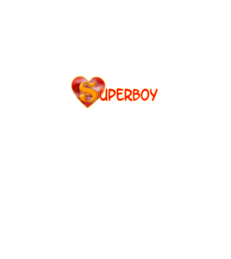 Szuperboy Szívvel minta királykék pólón