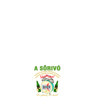 Sörivó és a Söridő minta fehér pólón