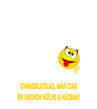 Intelligens és Hülye minta királykék pólón