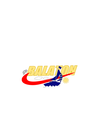 Balaton sportos stílusban minta fehér pólón