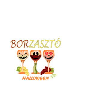 Borzasztó Halloween minta fehér pólón