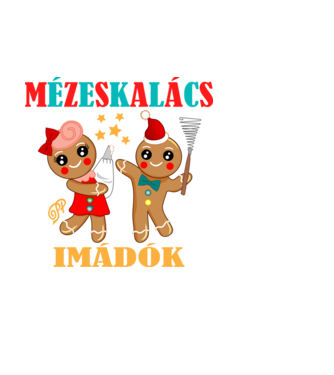 Mézeskalács Imádók minta fehér pólón