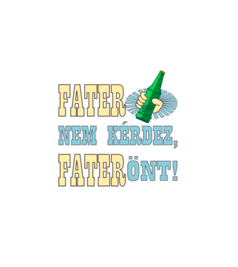Fater Önt minta királykék pólón