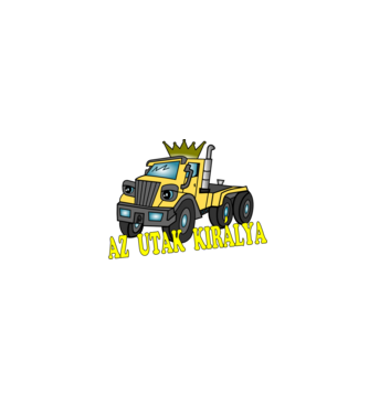 Az utak királya minta piros pólón