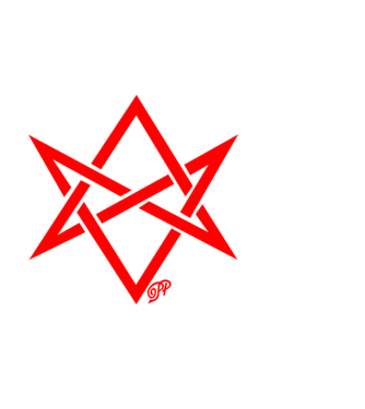 Asmodeus Démonszarv piros minta fekete pólón