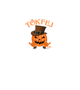 Tökfej Úr minta fehér pólón