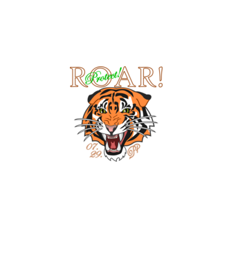 Védd a Tigriseket -World Tiger Day minta menta pólón