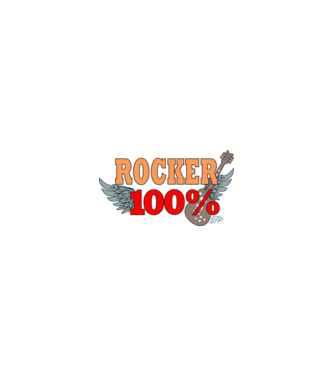 Száz Százalék Rocker Gitáros minta homokszín pólón