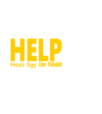 Help Pálinka minta fehér pólón