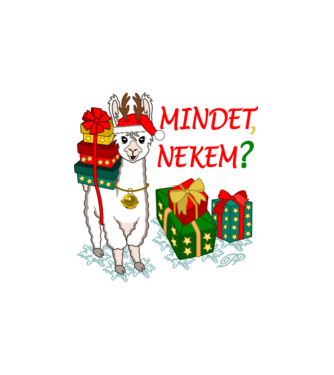 Mindet Nekem Alpaca minta fehér pólón