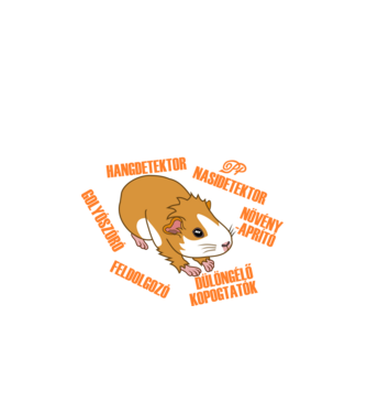 Tengerimalac Anatómia minta fehér pólón
