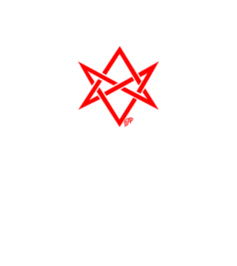Asmodeus Démonszarv piros minta fekete pólón