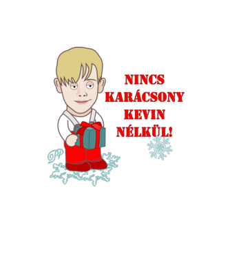 Kevin Karácsonya minta homokszín pólón