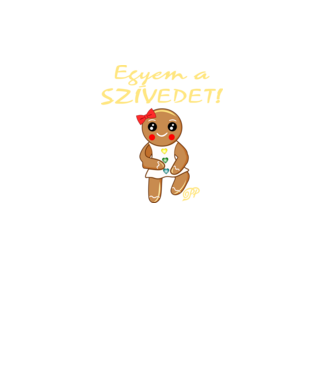 Egyem a Szívedet Mézi minta piros pólón