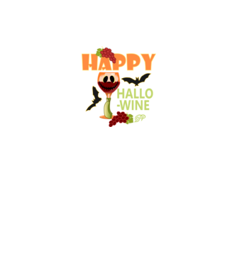 Happy Hallo Wine minta fekete pólón