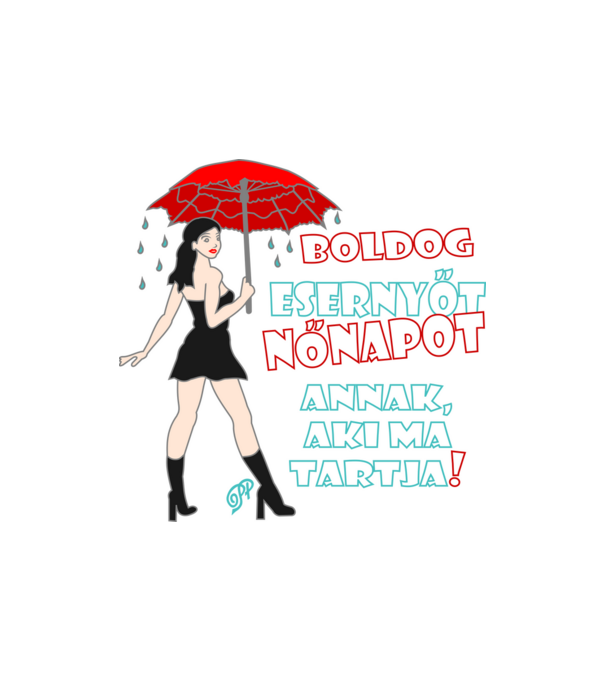 Poénos Nőnapi Köszöntő minta homokszín pólón