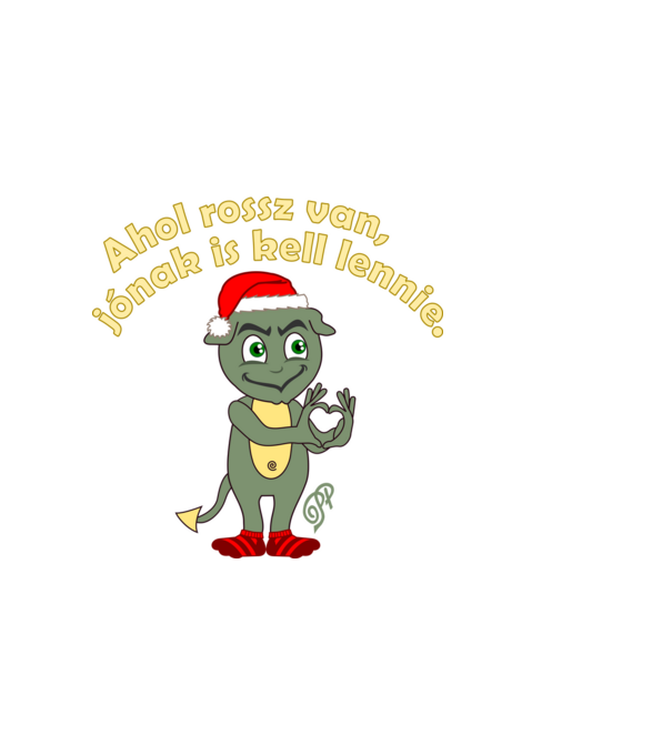 Jó és Rossz Grincs minta sötétkék pólón