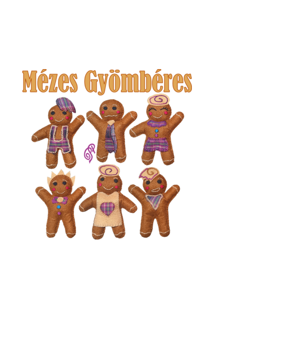 Mézes Gyömbéres minta fehér pólón
