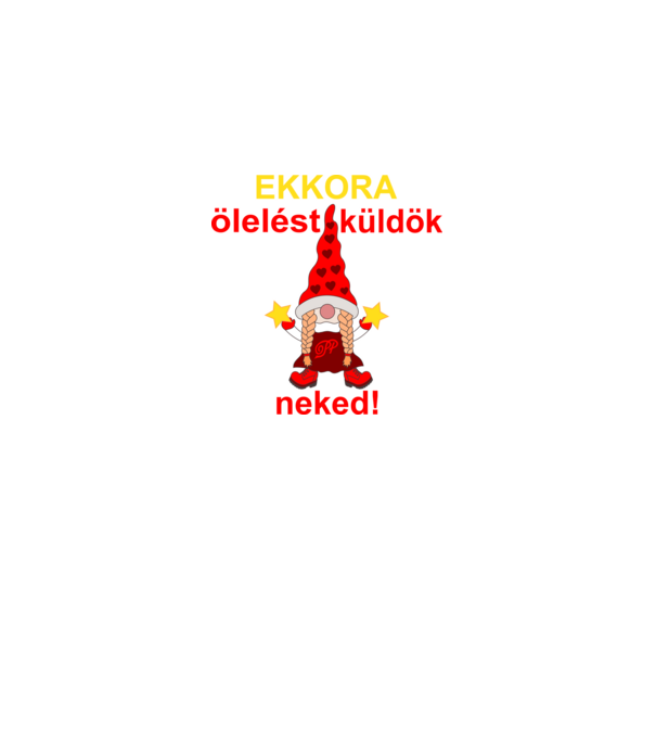 Manóölelés minta királykék pólón