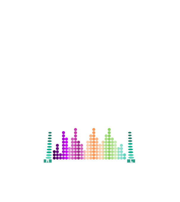 Rock and roll equalizer minta fehér pólón