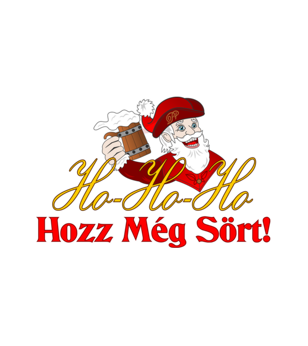 Hozz Még Sört minta fehér pólón