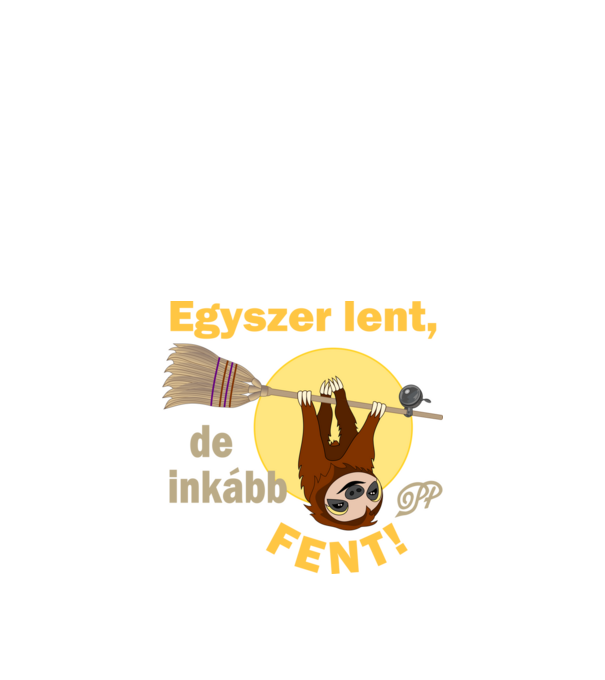 Mindent Bele Lajhár minta fekete pólón