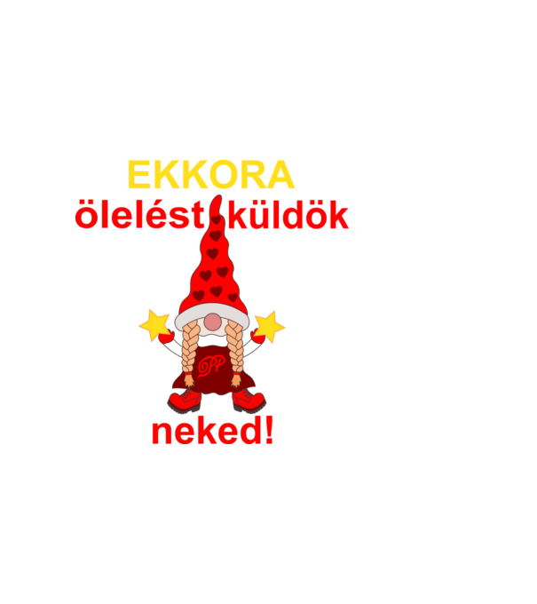 Manóölelés minta sötétkék pólón