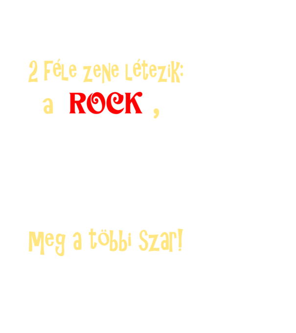 2 féle zene minta fekete pólón