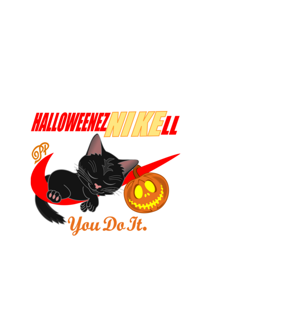 Halloweenezni Kell minta fekete pólón