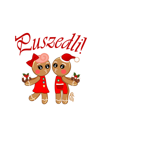 Puszedli minta fehér pólón