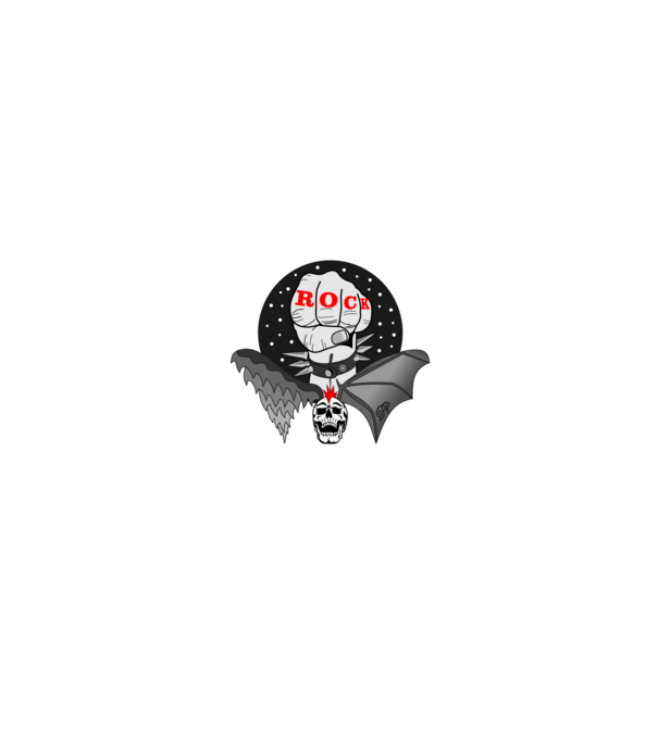 Mindhalálig rock and roll Ököl minta fekete pólón