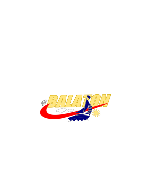 Balaton sportos stílusban minta fehér pólón