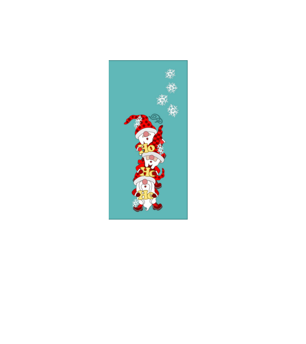 Ho Ho Ho Manók Telefontok minta fehér pólón