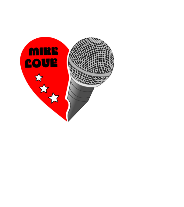 Mike Love minta fekete pólón